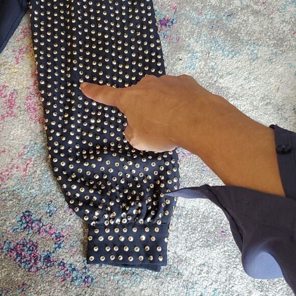 French Connection 100% Silk Long Sleeve Dress Size 4 - Picture 11 of 16